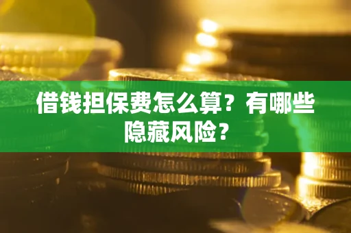 济南借钱担保费怎么算？有哪些隐藏风险？