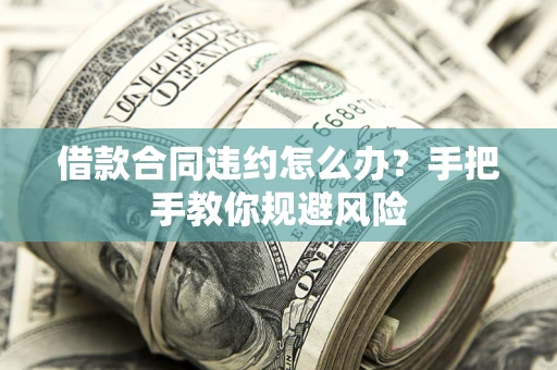 济南借款合同违约怎么办？手把手教你规避风险