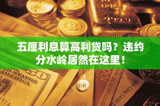 济南五厘利息算高利贷吗？违约分水岭居然在这里！