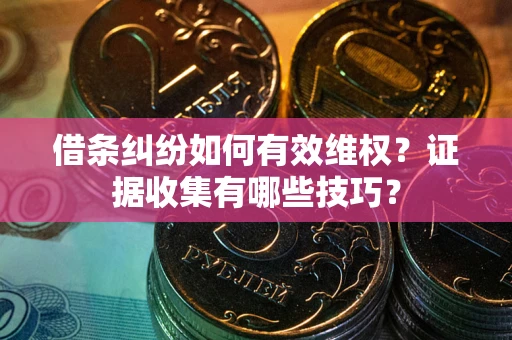 济南借条纠纷如何有效维权？证据收集有哪些技巧？
