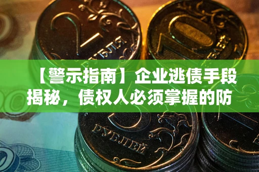 济南【警示指南】企业逃债手段揭秘，债权人必须掌握的防坑宝典