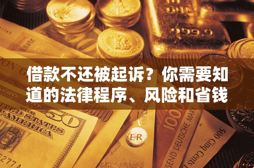 济南借款不还被起诉？你需要知道的法律程序、风险和省钱技巧