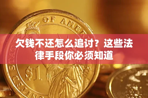 济南欠钱不还怎么追讨？这些法律手段你必须知道