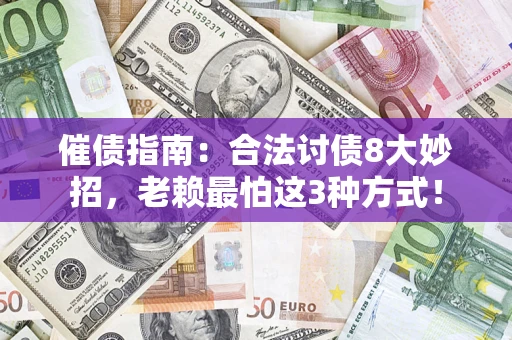 济南催债指南：合法讨债8大妙招，老赖最怕这3种方式！
