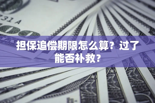 济南担保追偿期限怎么算？过了能否补救？